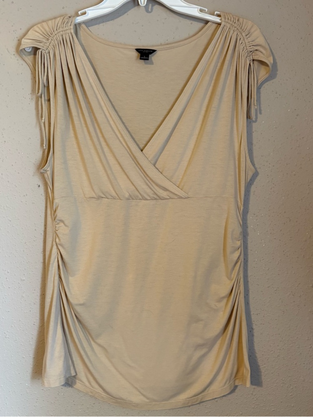 Ann Taylor Beige Blouse - Size Large